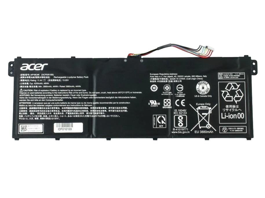 Аккумулятор для ноутбука Acer Aspire A715-42G 4200 mAh 11,4V (125093)