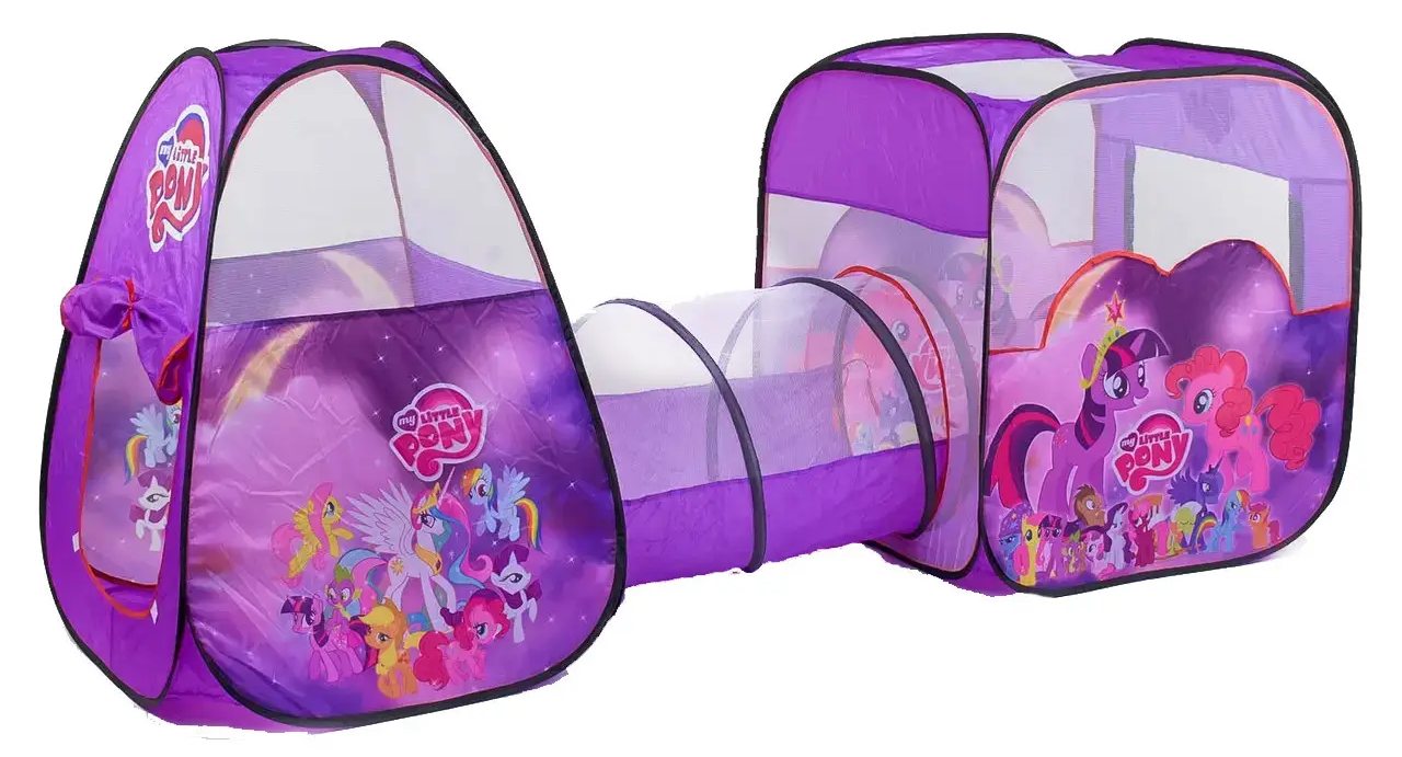 Палатка-тоннель детская My Little Pony состоит из 3 частей