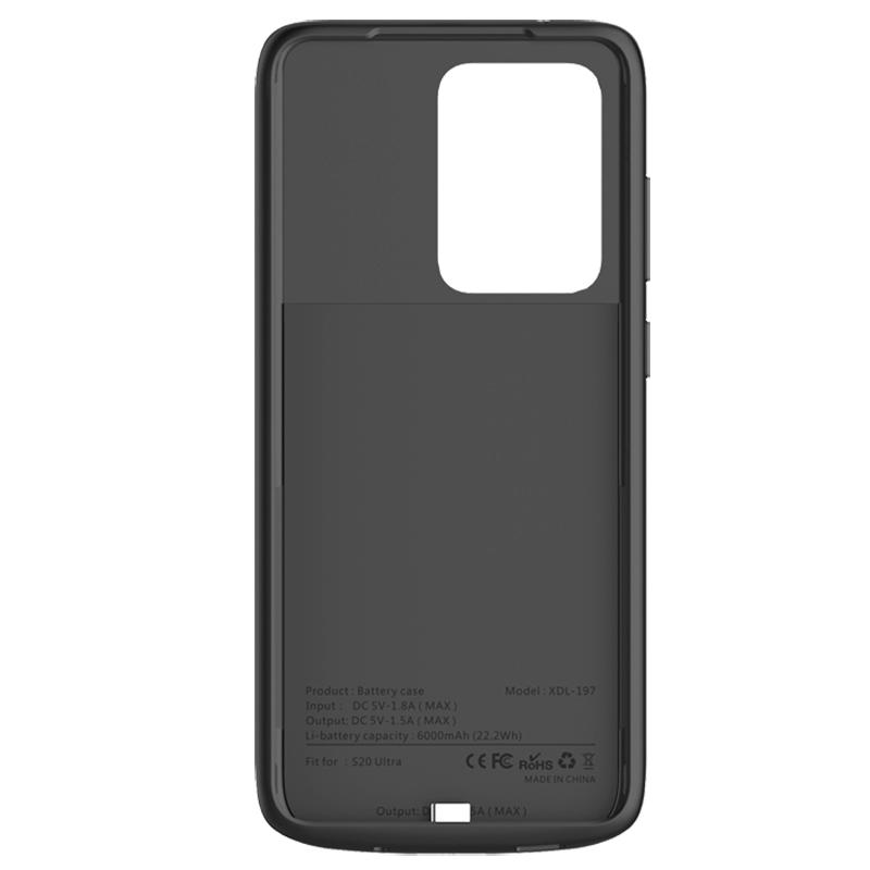 Чохол-акумулятор XON PowerCase для Samsung Galaxy S20 Ultra 6000 mAh Black - фото 1