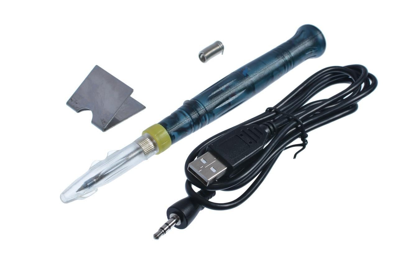 Паяльник электрический USB BT-8U DC5V 8 W 480C c индикатором питания и переходником (1812525464)