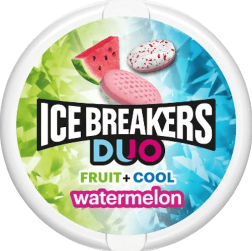 Леденцы Ice Breakers Duo Fruit Plus Cool Watermelon Sugar Free Mints 36 г (2679088157)