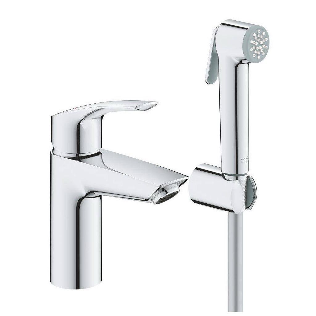 Змішувач для гігієнічного душу Grohe Eurosmart 23124003 на умивальник з лійкою Хром (126152)