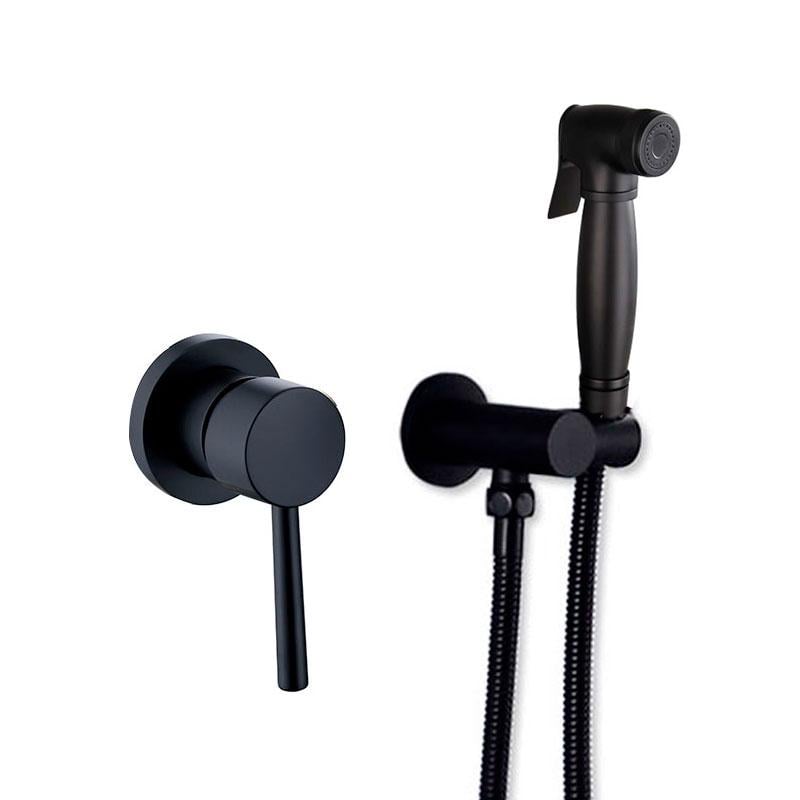 Змішувач гігієнічний Nice Чорний (3458)