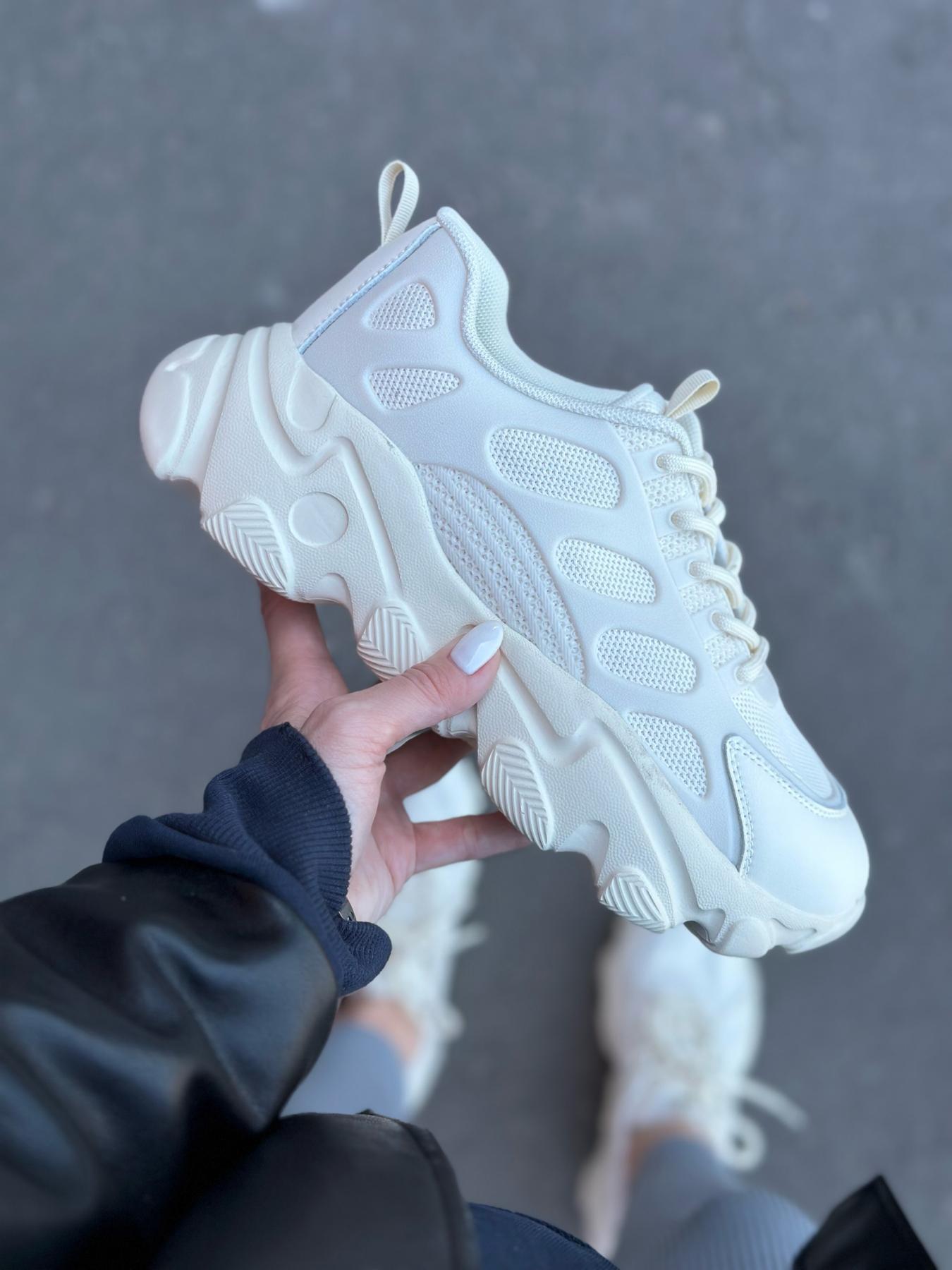 Кроссовки женские натуральная кожа/текстиль р. 38 Молочный (9546507) - фото 4 Кроссовки женские натуральная кожа/текстиль р. 38 Молочный (9546507) - фото 4