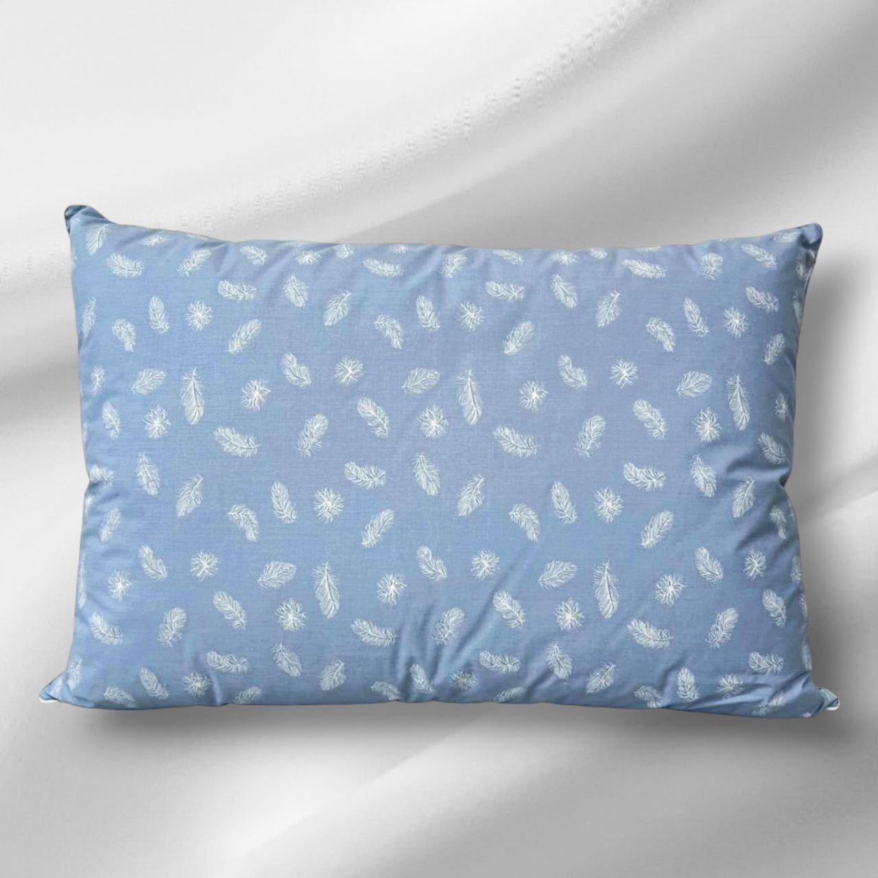 Подушка пуховая Мир подушек тик хлопок 50х70 см Голубой (124766) Подушка пуховая Мир подушек тик хлопок 50х70 см Голубой (124766)