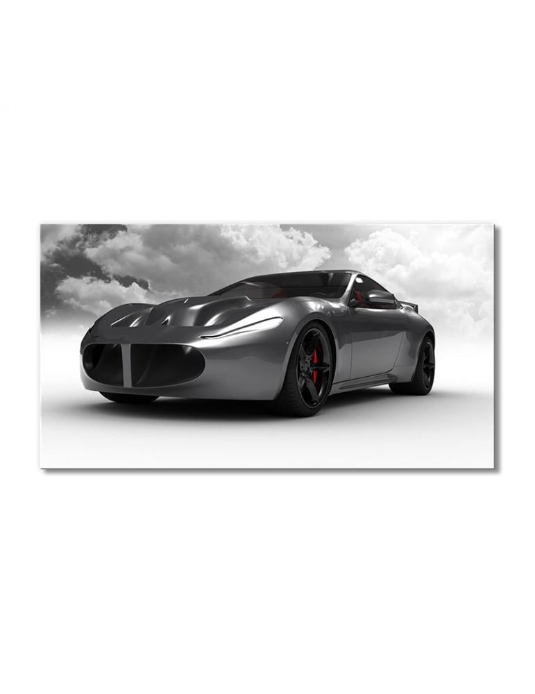 Картина модульная Серебряный автомобиль 1 модуль 30х45 см(085622_Transport)