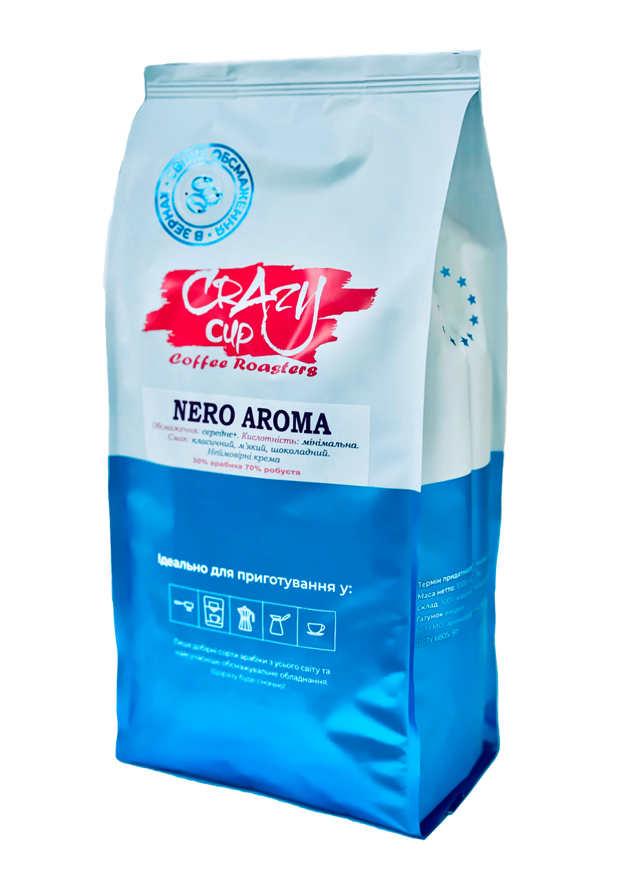 Кофе в зернах Nero Aroma 30/70 1000 г (3157788918) Кофе в зернах Nero Aroma 30/70 1000 г (3157788918)