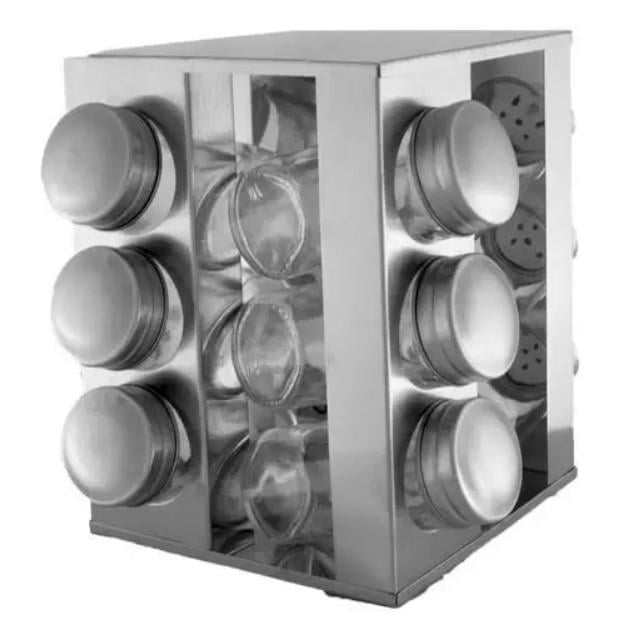 Набор емкостей для специй Unique на подставке 12в1 - фото 9 Набор емкостей для специй Unique на подставке 12в1 - фото 9