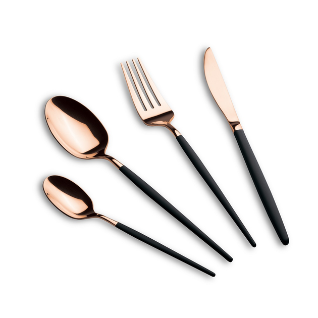 Набір столових приборів Berlinger Haus Black Rose Collection 24 предмети (BH-3073)