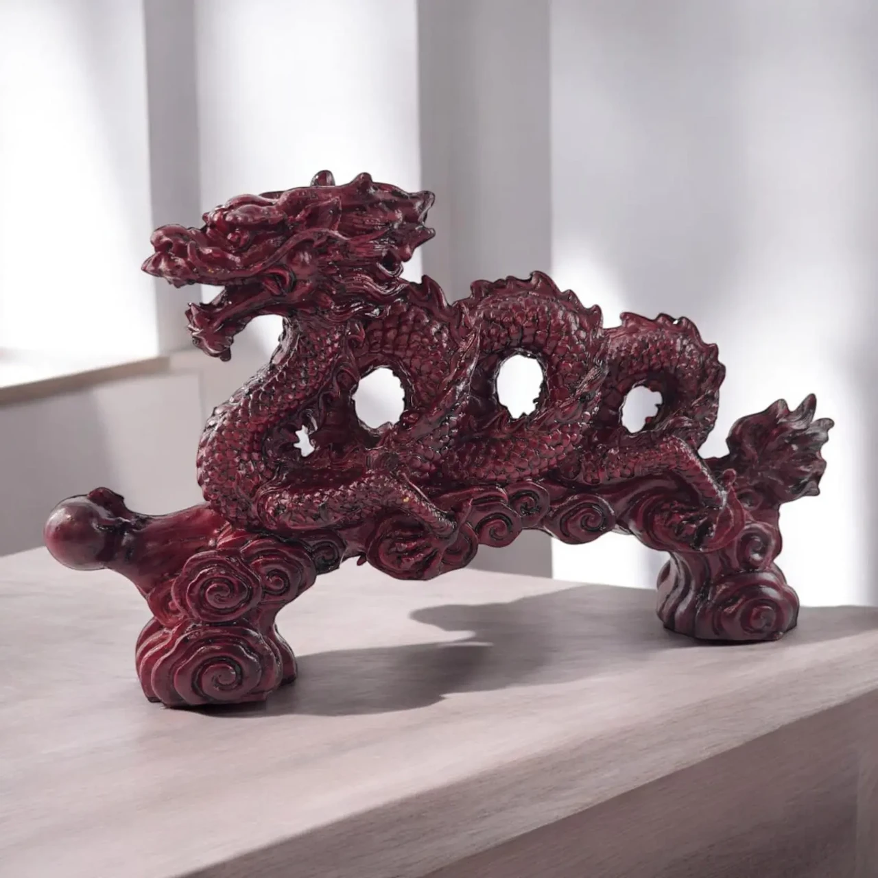 Статуетка дракон володар Ххмар кам'яна крихта 20х12х3,5 см (36152)