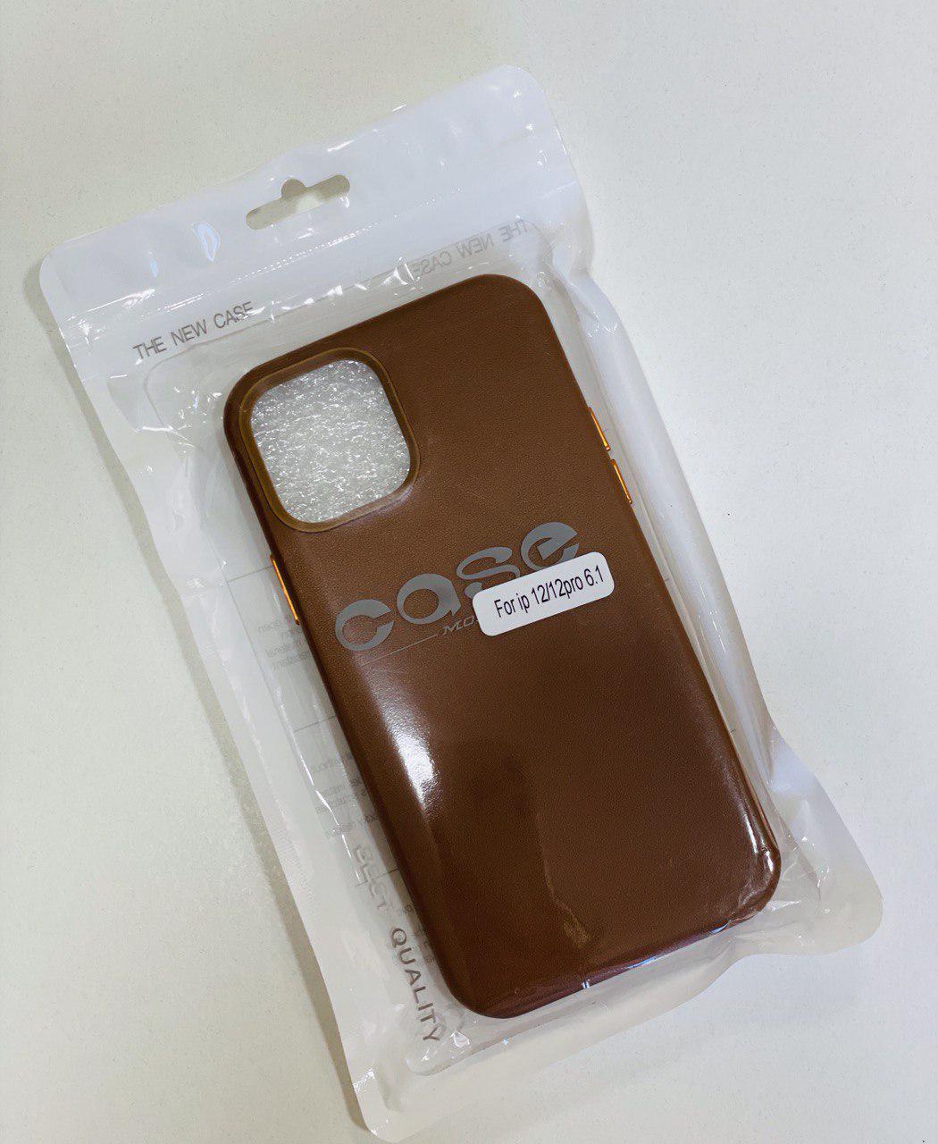 Чохол для iPhone 12/12 pro / Case with MagSave / Eco leather / коричневий - фото 5