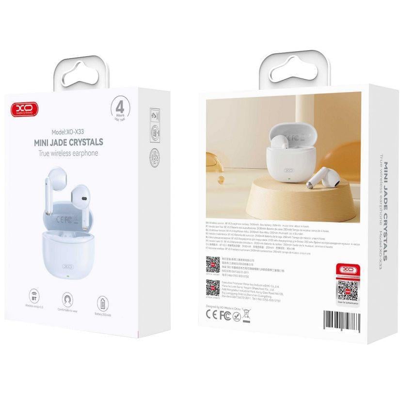 Наушники Bluetooth XO X33 Blue - фото 4