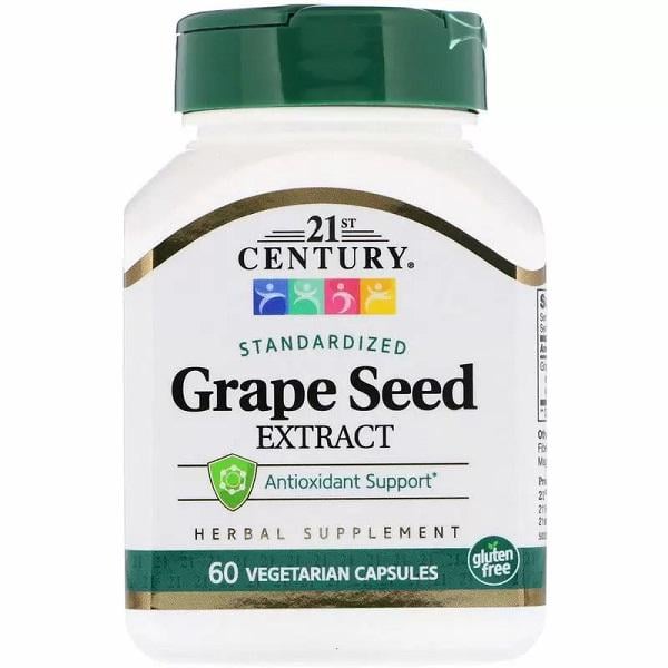 Экстракт виноградных косточек 21st Century grape Seed Extract Standardized 60 Veg Caps