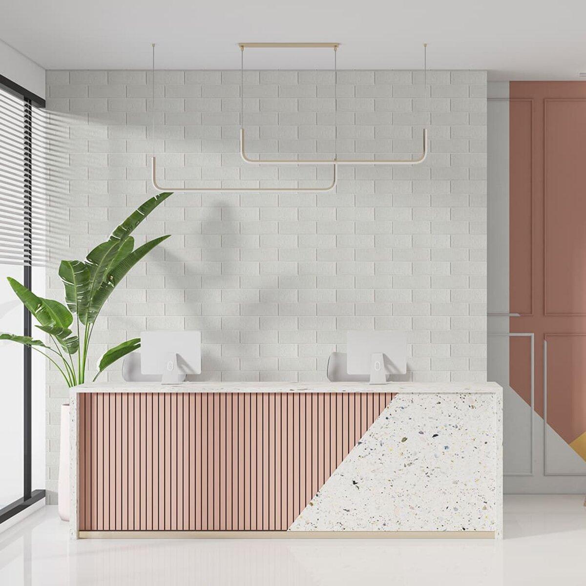 Панель самоклеюча у формі цегли 001-3 700х770х3 мм Білий SW-00000174 - фото 5 Панель самоклеюча у формі цегли 001-3 700х770х3 мм Білий SW-00000174 - фото 5