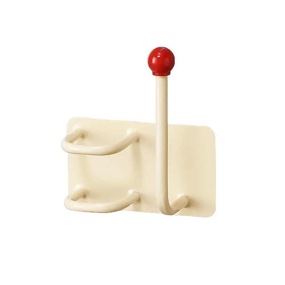 Крючок настенный самоклеящийся для хранения расчесок и резинок для волос (OK0103)