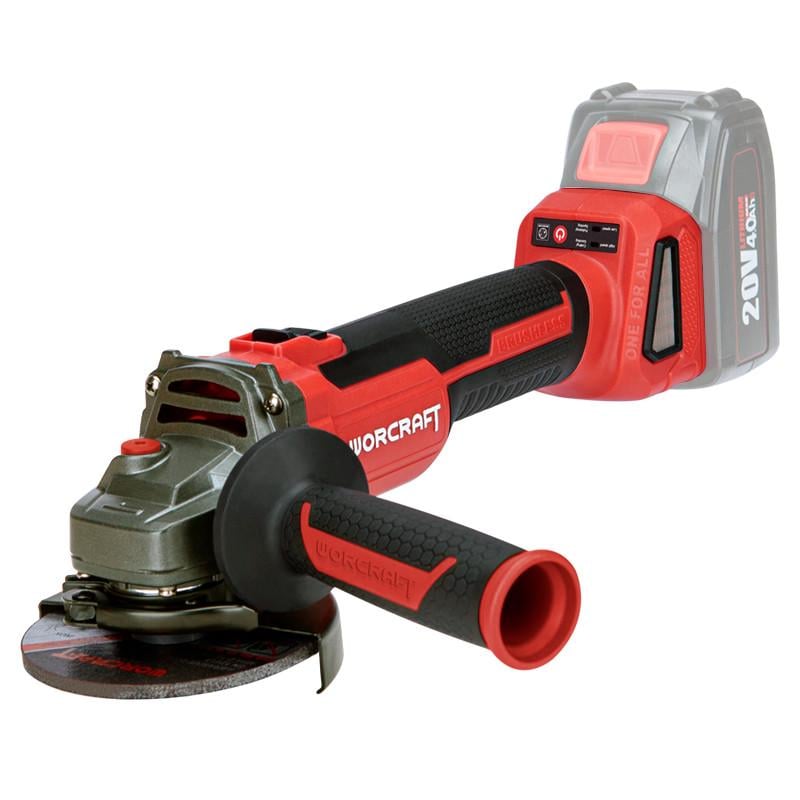 Болгарка аккумуляторная бесщеточная Worcraft CAG-S20LIBH-125 без аккумулятора и зарядного 125 мм (13151)