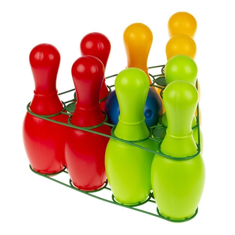 Ігровий набір для боулінгу "Веселка 9" 0732 9 шт. (RLT14676)