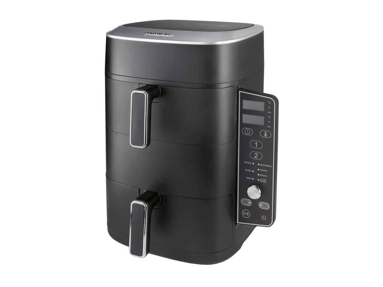Аэрофритюрница двухъярусная SilverCrest Tower Air Fryer 2470 Вт Аэрофритюрница двухъярусная SilverCrest Tower Air Fryer 2470 Вт
