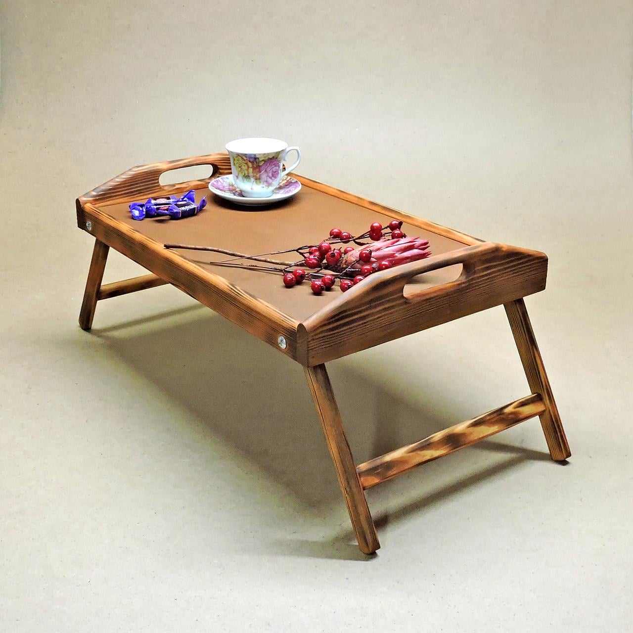 Столик-поднос для завтрака из дерева Флорида Трюфель (СТП-000428)