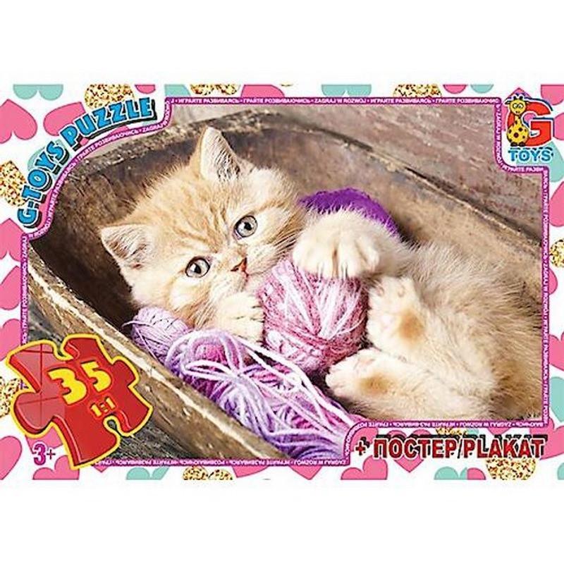 Пазлы детские картонные G-Toys Домашние животные 35 эл. (IP-177-P-881)