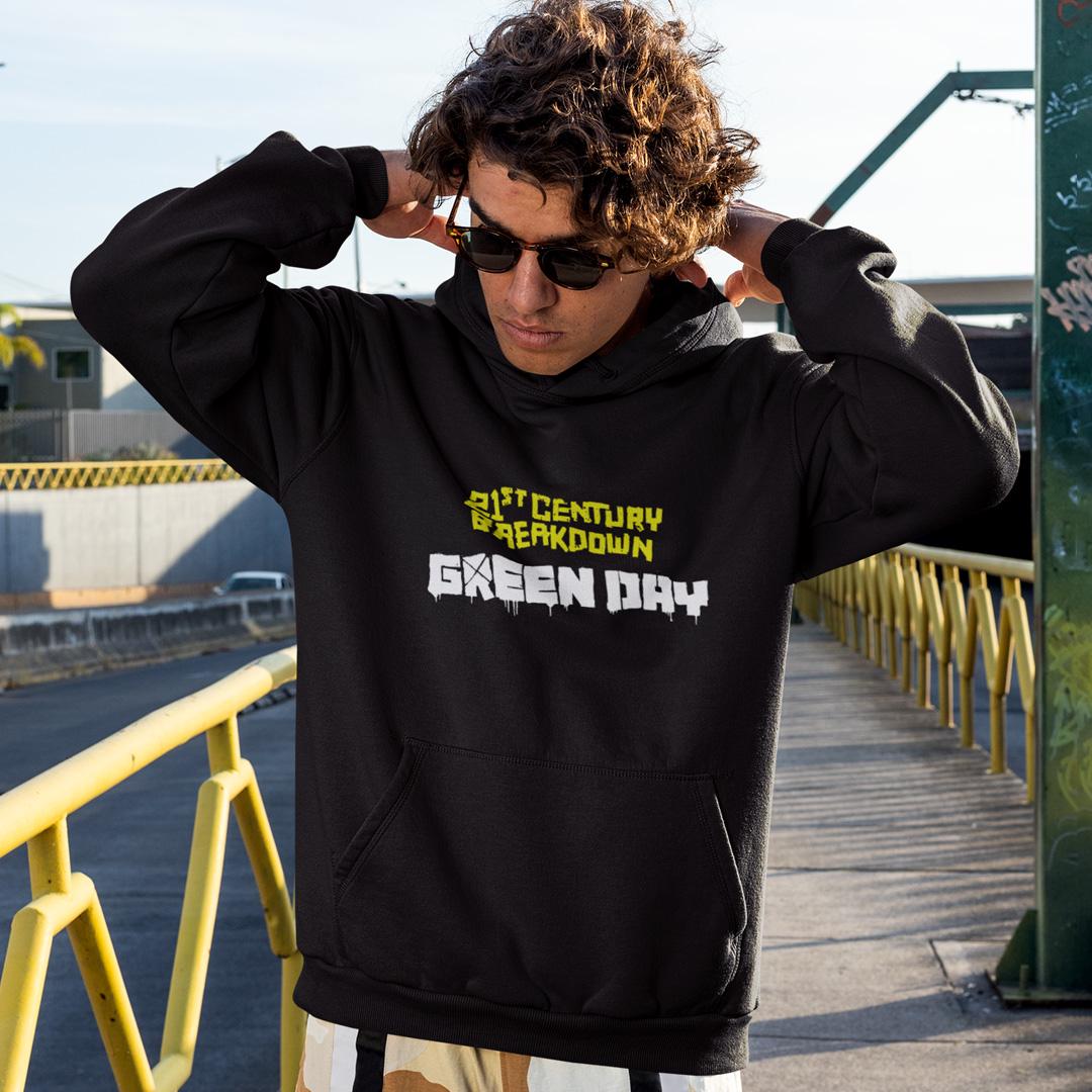 Худи флисовый унисекс Green Day 21st Century Breakdown M Черный (32698427)