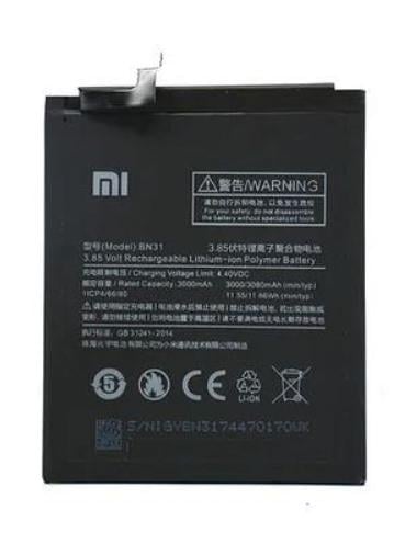 Аккумуляторная батарея BN31 для Xiaomi Redmi Note 5A/Mi 5X/MiA1/RedMi S2 3000 mAh (000021683)