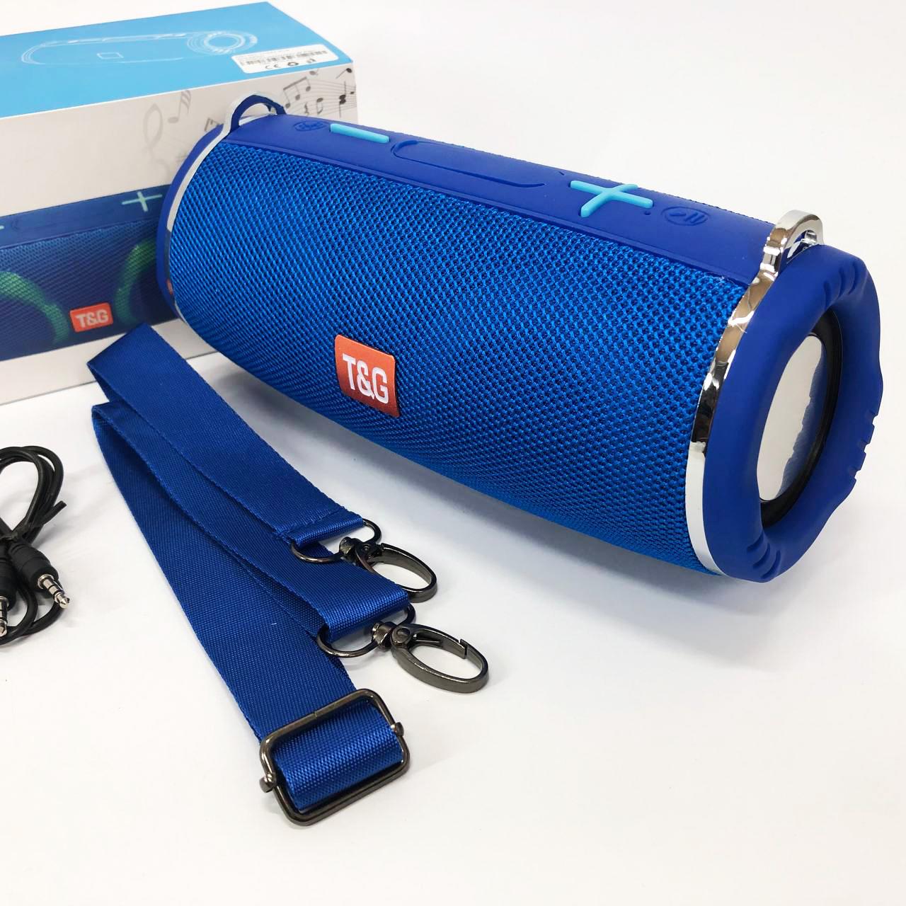 Колонка портативна TG642 з RGB підсвічуванням та ремінцем Синій - фото 10 Колонка портативна TG642 з RGB підсвічуванням та ремінцем Синій - фото 10