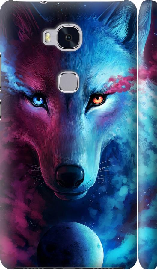 Чехол на Huawei Honor 5X Арт-волк (3999m-176-42517)