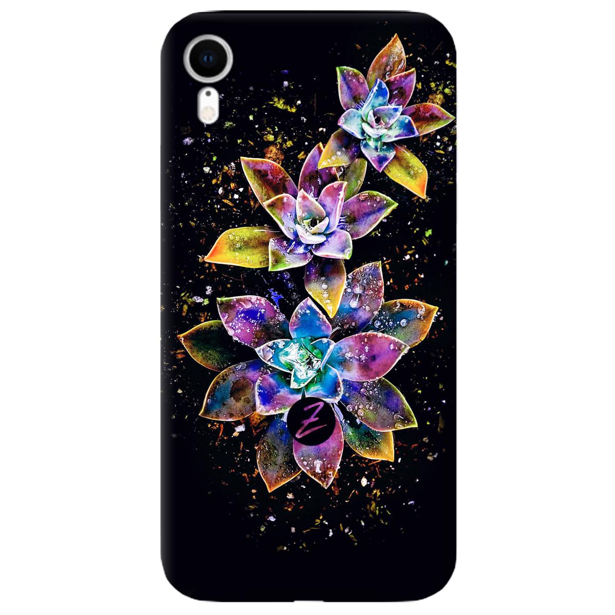 Силиконовый чехол Zorrov для Apple iPhone XR - Magical flowers (11170040086051827)