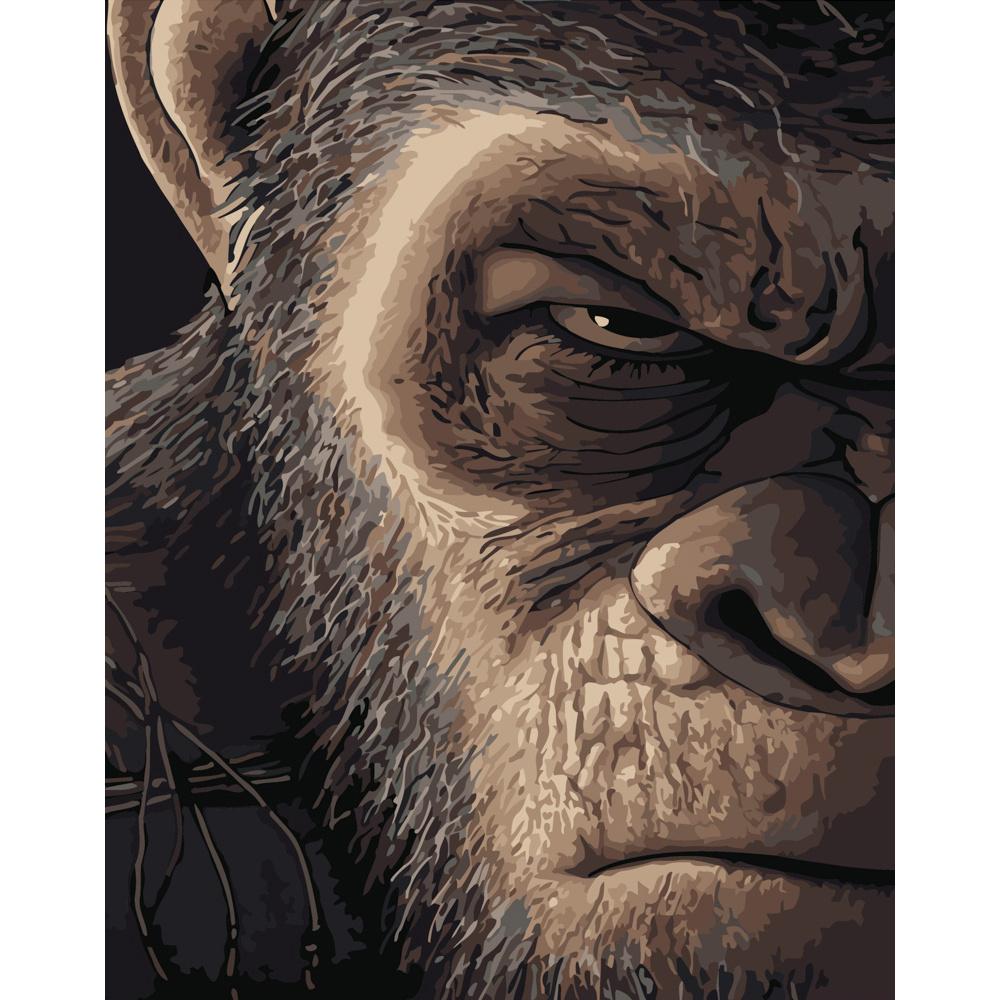 Картина по номерам Strateg Премиум Злой взгляд 40x50 см (DY279)