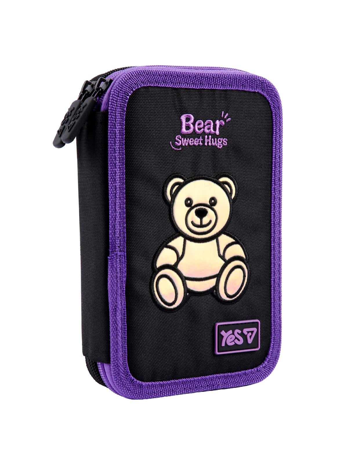 Пенал школьный жесткий YES HP-01 Bear Sweet Hugs двойной (533710) Пенал школьный жесткий YES HP-01 Bear Sweet Hugs двойной (533710)