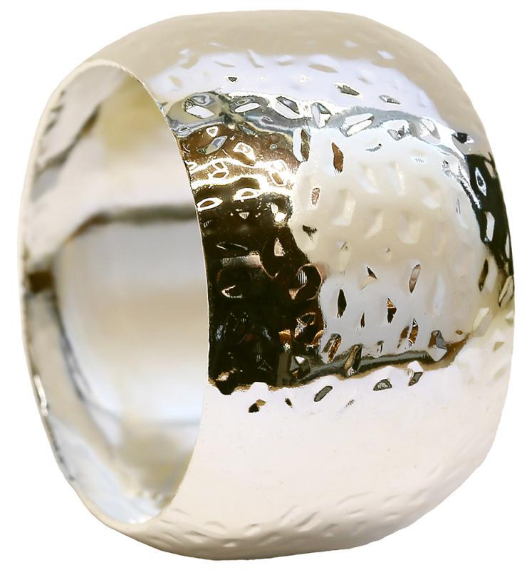 Комплект 6 колец для салфеток 4,6х3 см Серебряный