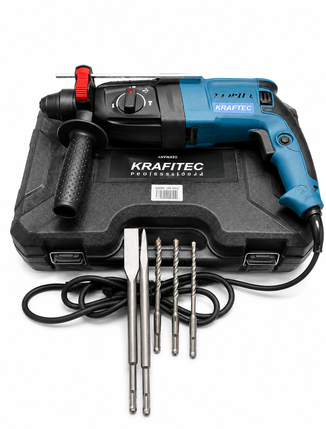Перфоратор KRAFFTEC Germani HP2480 1550 Вт 3,8 Дж SDS-Plus в кейсе (37324237)