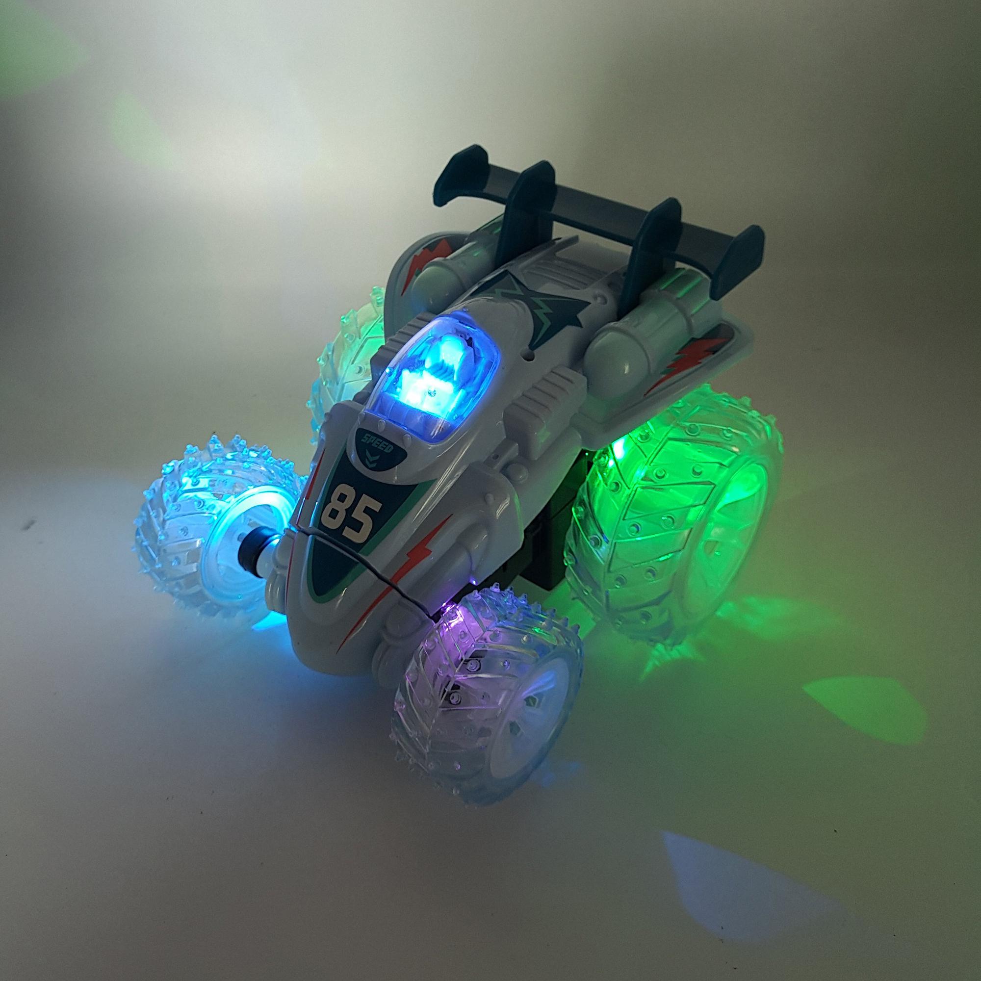 Машинка перевертень Dasher з підсвічуванням 15 см Блакитний (119541g) - фото 2 Машинка перевертень Dasher з підсвічуванням 15 см Блакитний (119541g) - фото 2