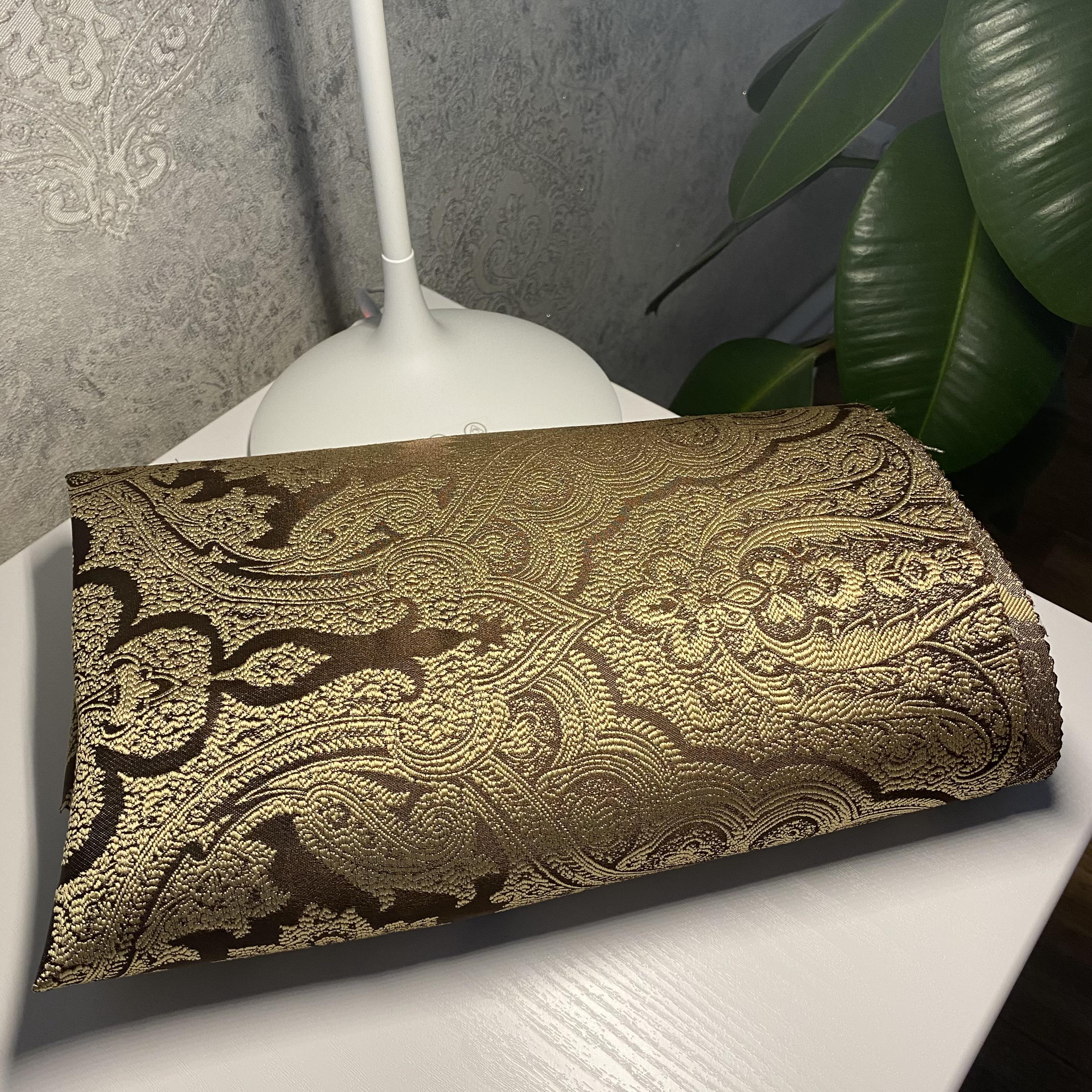 Тканина жакард Mebellini Валенсія 145 см Шоколад (MTEP2000-001) - фото 8