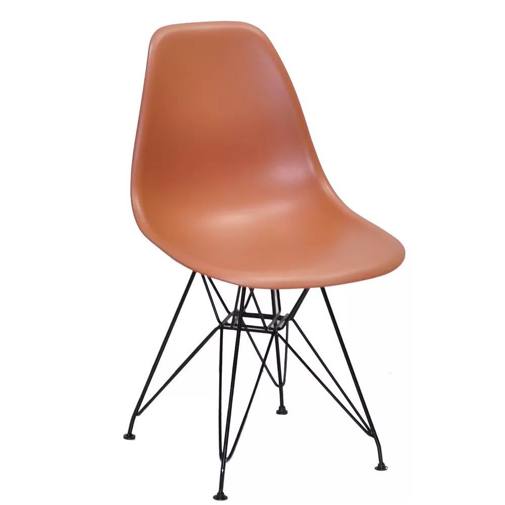 Стул EAMES METAL 91 Black ML Коричневый (114033) - фото 1