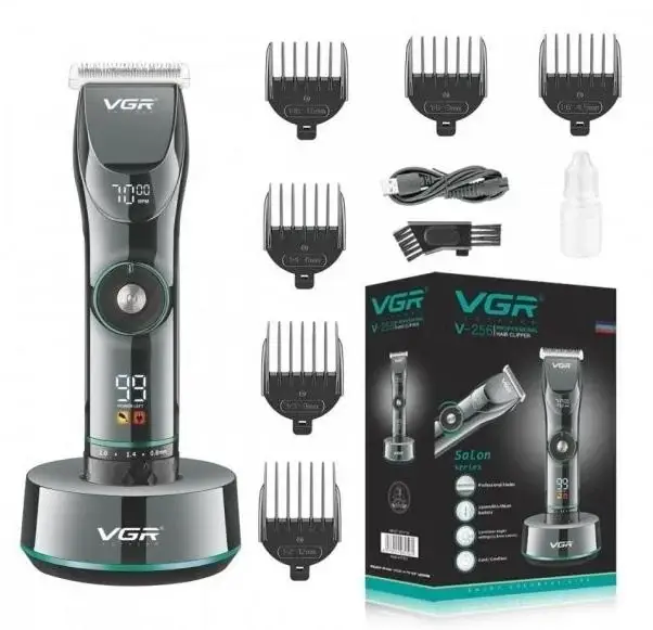 Машинка для стрижки VGR V-256 з тримером для бороди та вусів (VP-334)