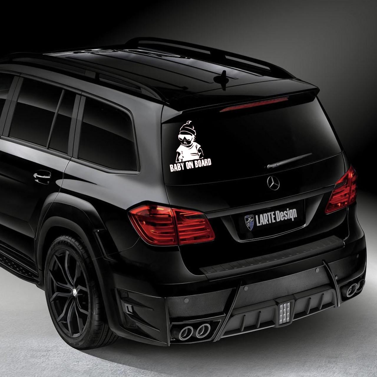 Наклейка автомобильная с надписью "Baby on Board" и монтажная пленка 15х17 см (2072662737)