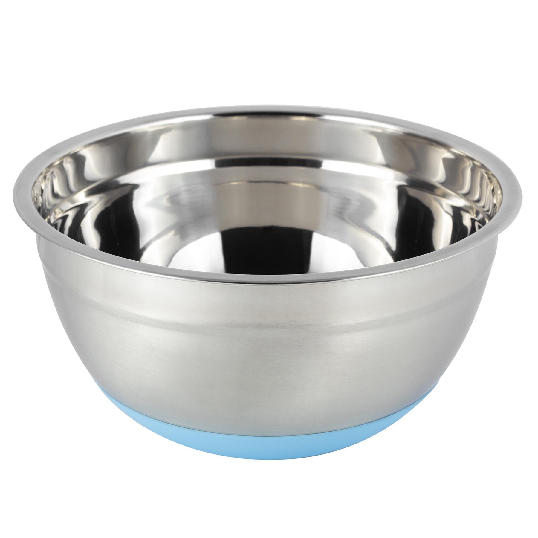 Миска с силиконовым дном Kamille Vizo из нержавеющей стали 20 см (4347)