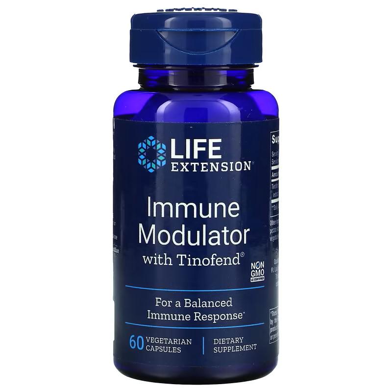 Иммуномодулятор из тиноспоры Life Extension Immune Modulator with Tinofend 60 vegetarian capsules