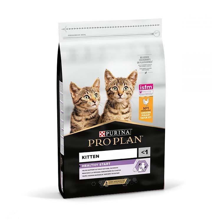 Корм сухий Purina Pro Plan Kitten Healthy Start Chicken з куркою для кошенят та вагітних і годуючих кішок 1,5 кг (505178)