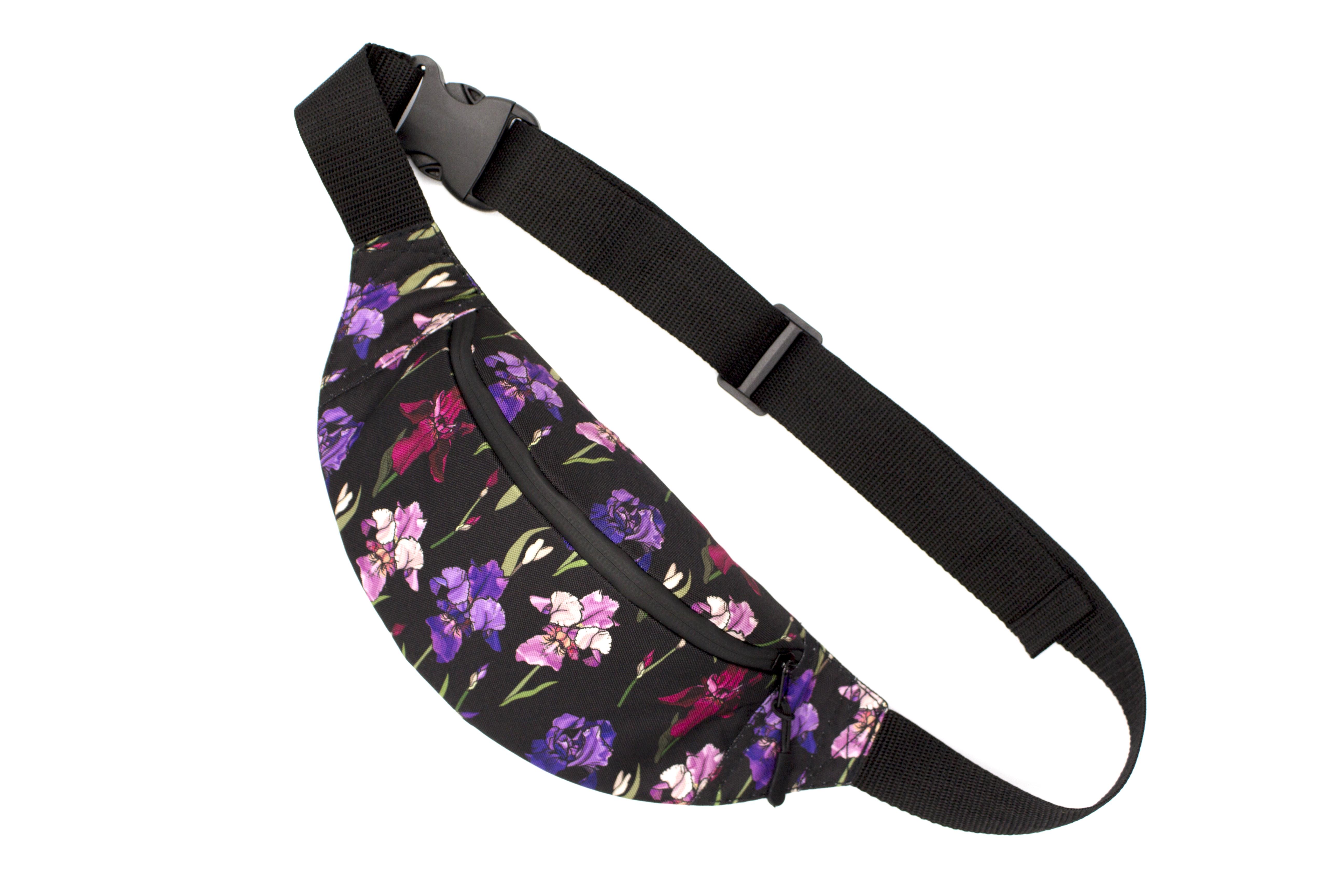 Сумка бананка Іриси Чорний (BK-011)