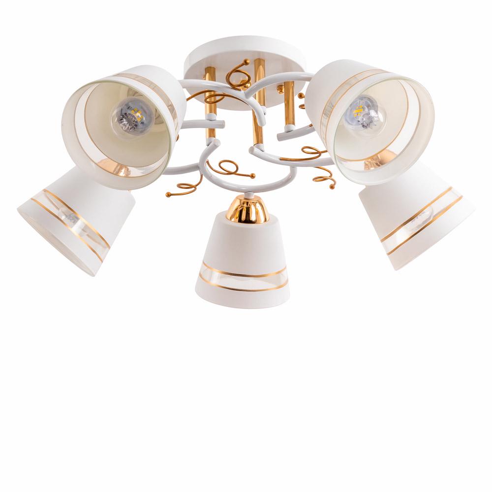 Люстра потолочная Light House SRS-19031/5 Белый/Золотой