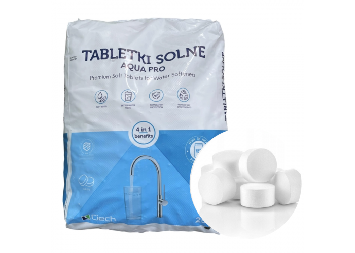 Соль таблетированная Ciech Aqua Pro для системы очистки воды 25 кг (23779248) - фото 2 Соль таблетированная Ciech Aqua Pro для системы очистки воды 25 кг (23779248) - фото 2