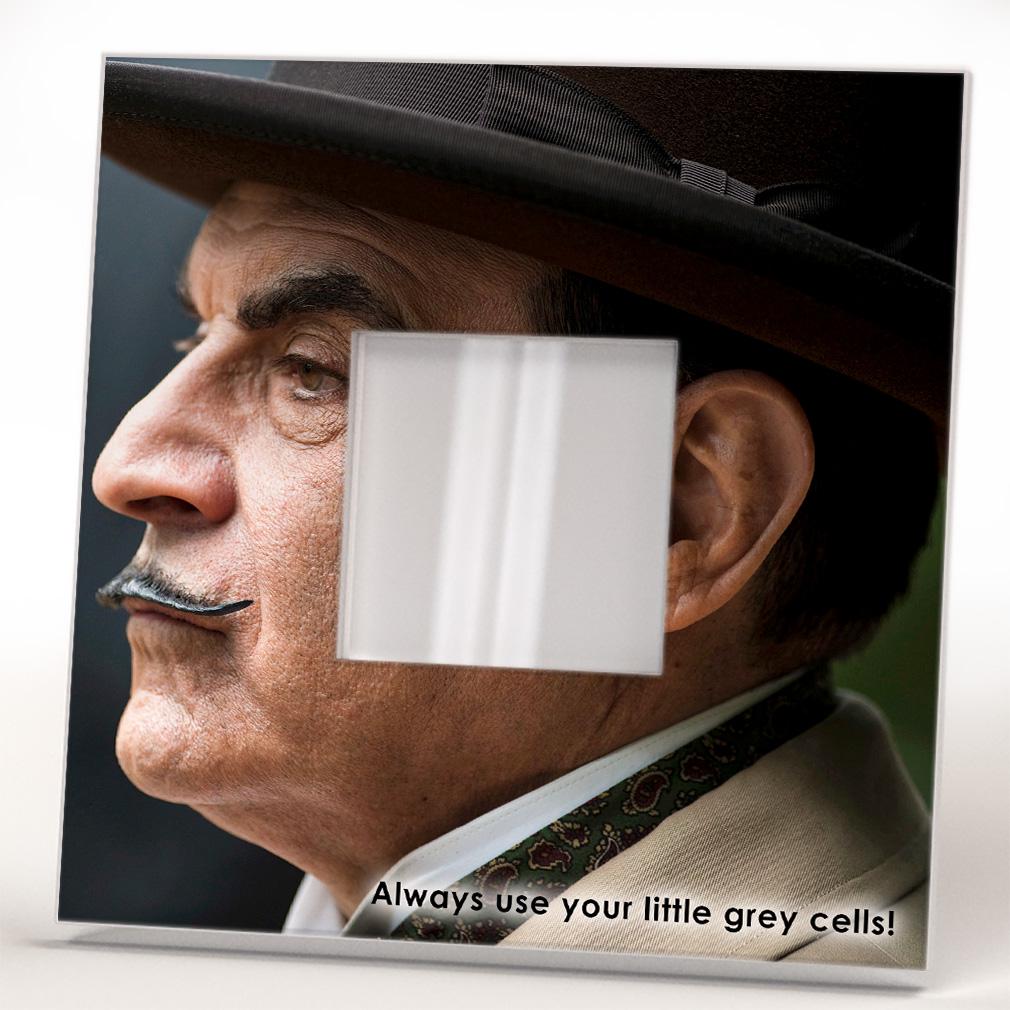 Зеркало декоративное Сериал ''Пуаро Агаты Кристи" 260х260 мм (M04645) - фото 2 Зеркало декоративное Сериал ''Пуаро Агаты Кристи" 260х260 мм (M04645) - фото 2