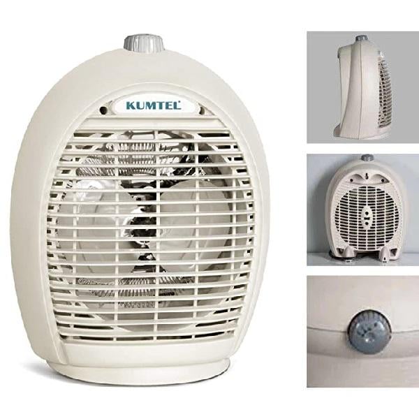 Тепловентелятор для підлоги Kumtel HF-6331 2000 Вт Білий (HF_6331) - фото 2