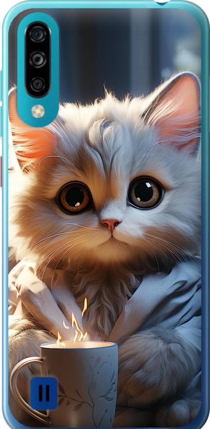 Чехол на ZTE Blade A7 2020 White cat (5646u-2108-42517) Чехол на ZTE Blade A7 2020 White cat (5646u-2108-42517)