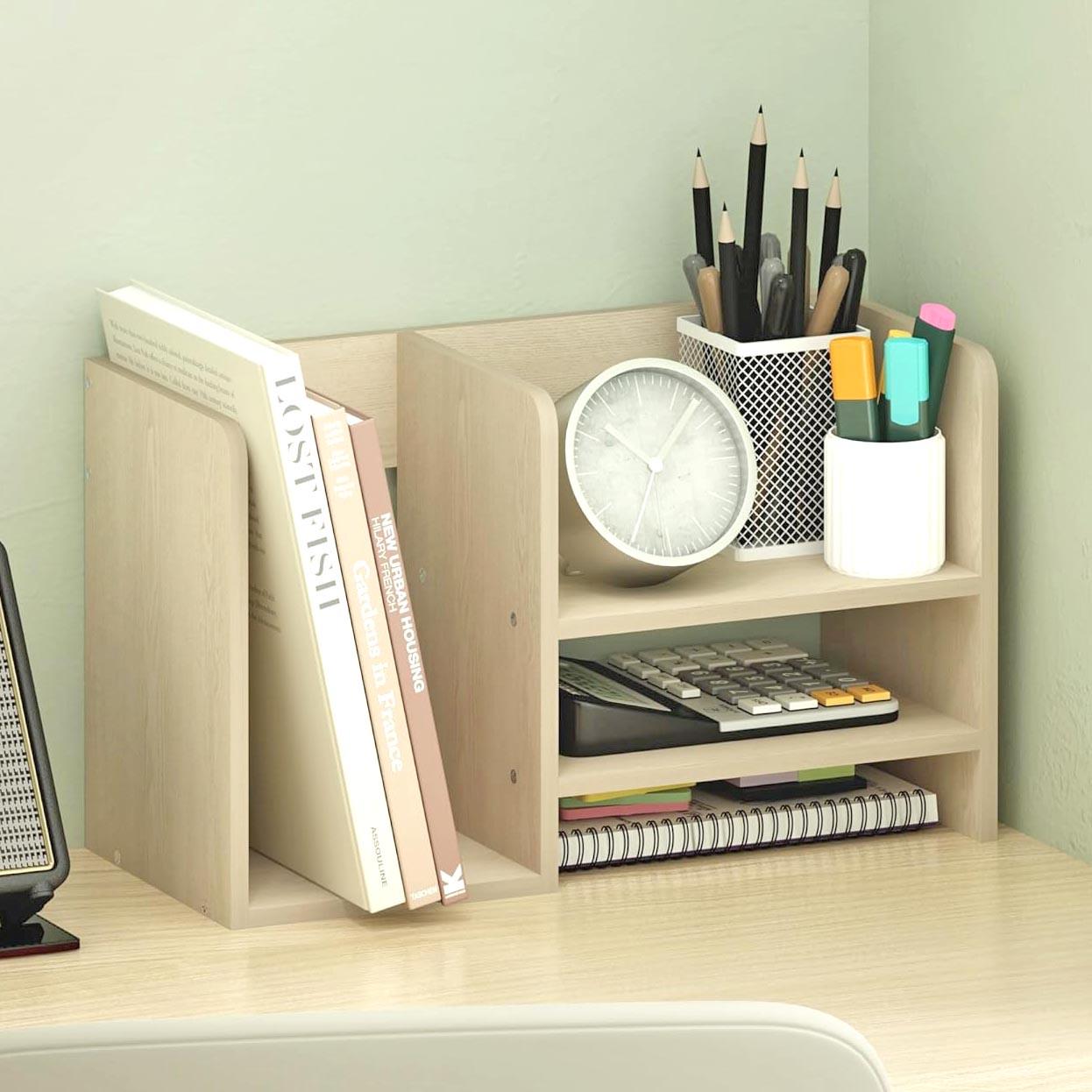 Полка книжная настольная из дерева Паранго Бланже (КПА-017401)