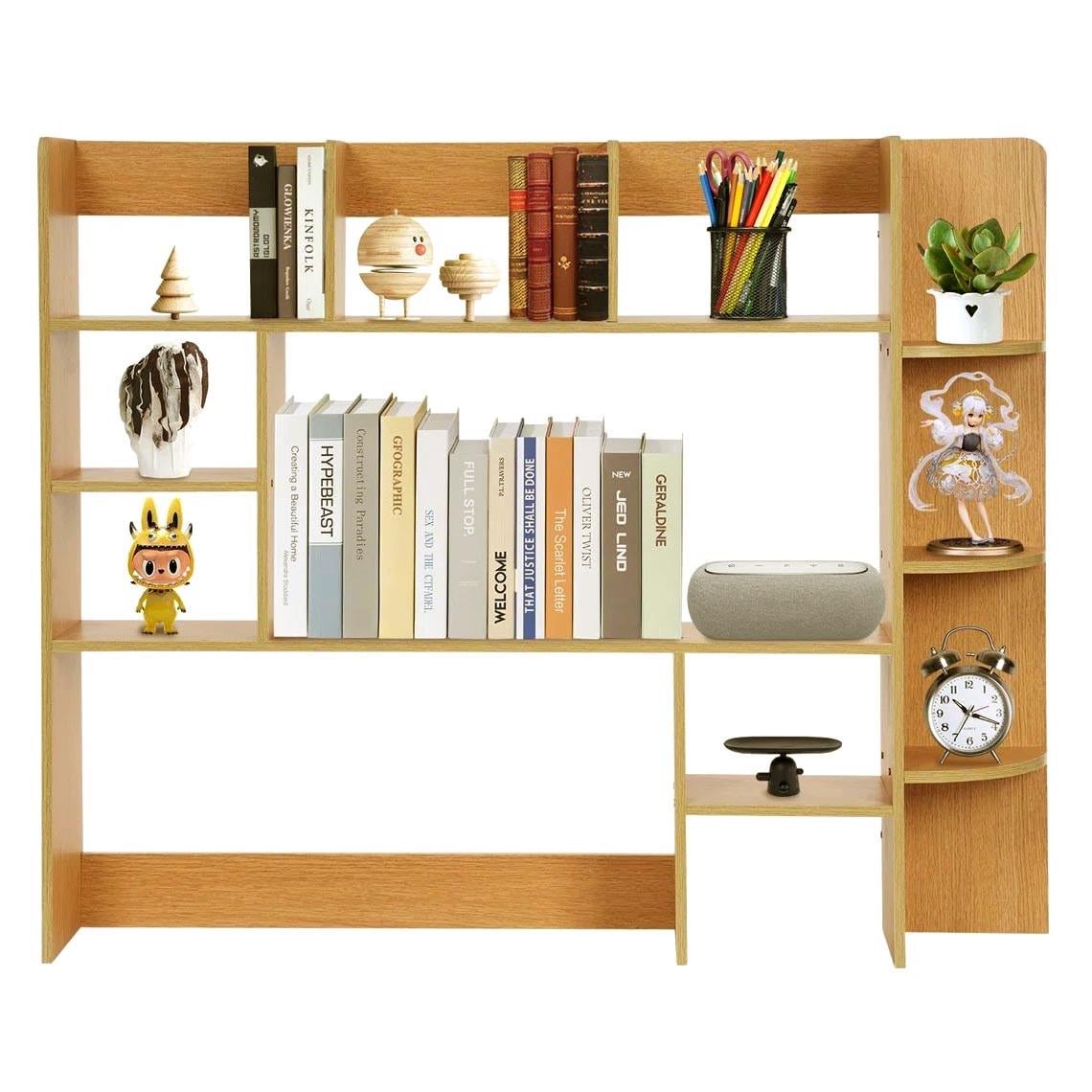 Полка-надстройка настольная из дерева Офелина карри (АКД-004103)