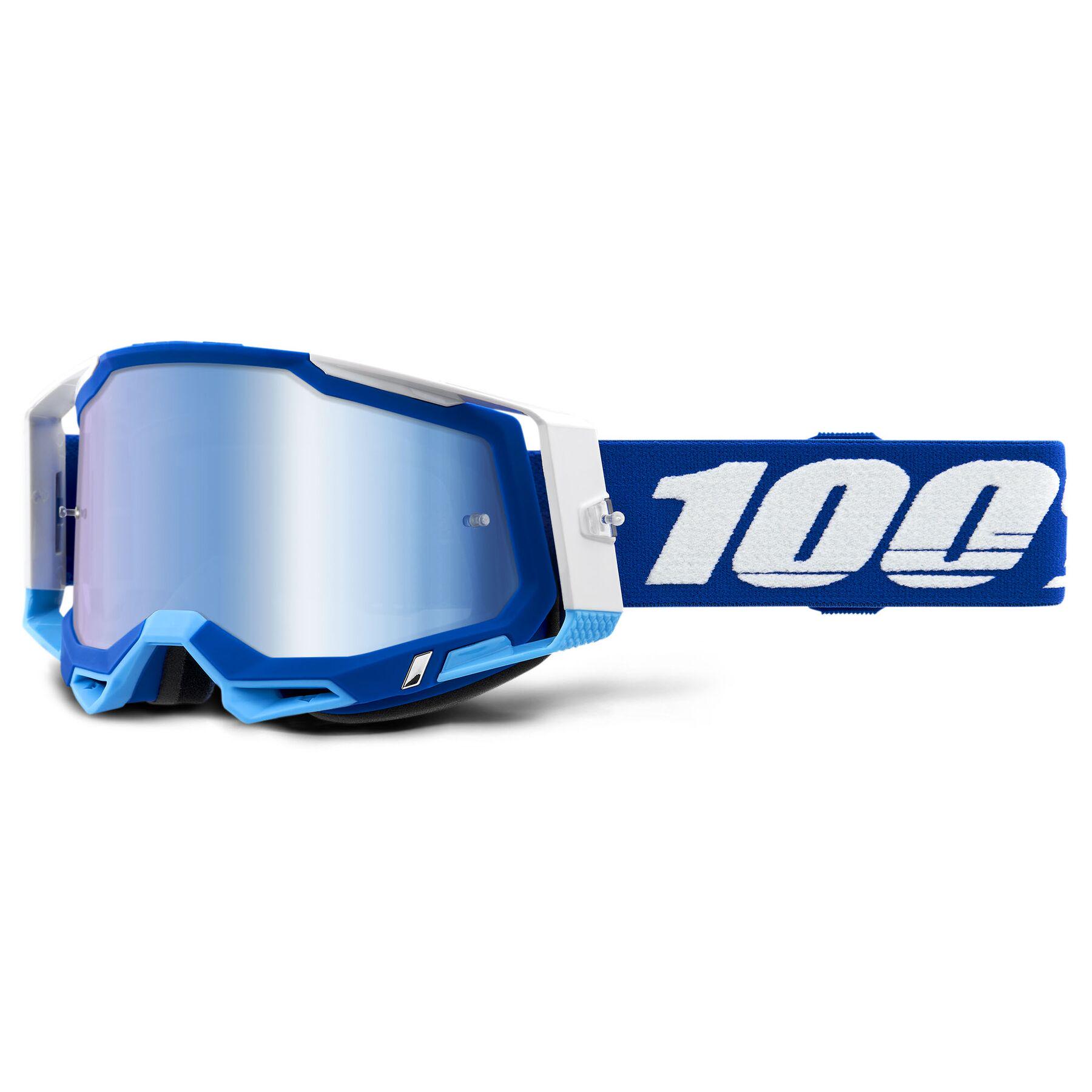 Мотоокуляри 100% RACECRAFT 2 Goggle Blue/Mirror Blue Lens (17803)